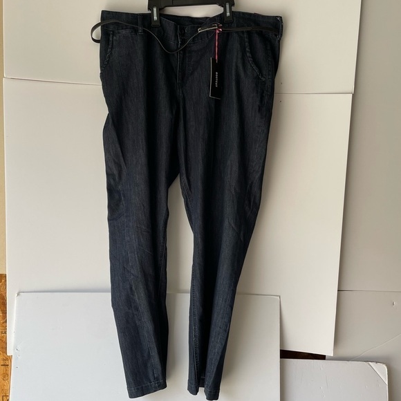 Torrid Jeans Glitter Belt Denim Bootcut Jeans Stretch Relaxed Plus Size 24R - Picture 5 of 16